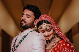 Intimate couple pose during golden hour